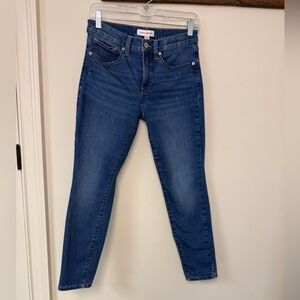Lucky Brand: Women's Ava Mid Rise Skinny Blue Jeans, Size 6/28 Ankle